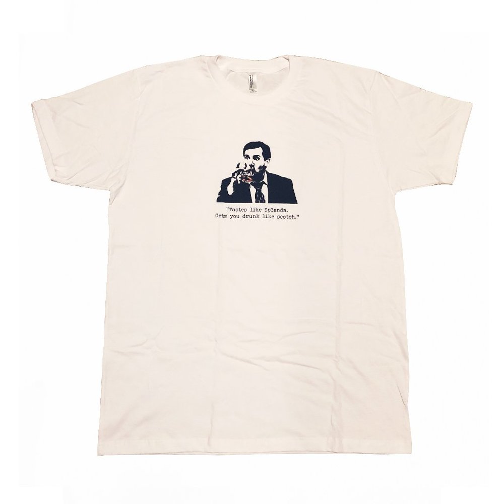 White Custom designed Michael Scott T-shirt, size XL